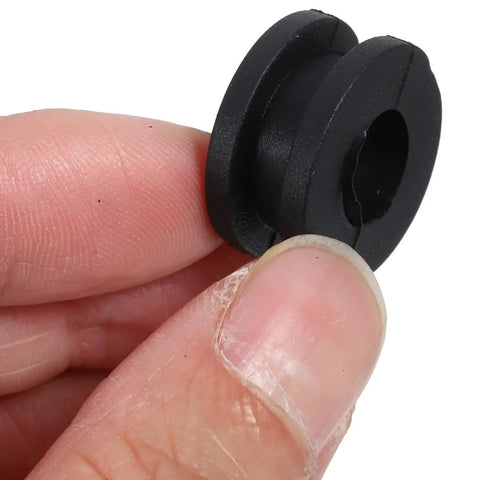 10 Pack Rubber Grommet Kit For Motorcycle Side Covers And Fairings Durable Black Rubber Easy Install Lightweight Replacement Parts For Ride Ready Performance And Daily Motorcycle Maintenance close-up