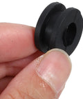 Motorcycle Rubber Grommets Kit 10 Pcs Easy Installation And Lightweight Durable Rubber For Side Cover Replacement Stylish Bike Accessories Gaskets To Level Up Your Ride For Quick Upgrades And A Sleek Custom Look, black rubber grommet held by fingers