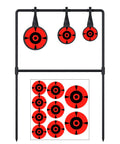 Heavy Duty Auto Reset Spinner Target For Centerfire Handguns Up To 44 Magnum Three Eighths Inch Thick Steel Target with red plates