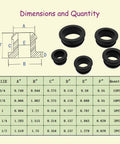 35 Piece Top Hat Rubber Grommet Kit Built Tough Five Sizes Three Quarter Inch Seven Eighth Inch One Inch One And A Quarter Inch One And A Half Inch Silicone High Temp Flame Resistant Grommets For Wiring Firewall Holes Cable Bushing And Irrigation size chart