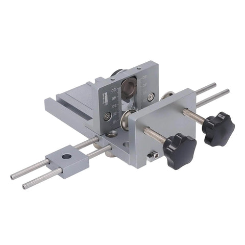 Self Centering Dowel Jig For Precision Woodworking Quick Release Dowel Guide Tool For Accurate Drilling Of Straight Holes Biscuit Joiner Set With 3 In 1 Panel Assemblies And 600mm Extended Positioning Rod