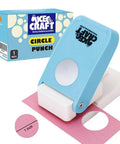 One Inch Circle Punch For Paper Crafts And Scrapbooking Upgraded Easy Punch With Large Handle And Visible Blade with box