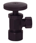 Oil Rubbed Bronze round handle angle stop from Pedestal Sink Lavatory Supply Line Kit With P Trap And Round Handle Angle Stops.