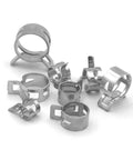 80pcs Spring Band Type Fuel And Silicone Vacuum Hose Clamps Kit 7mm To 18mm Low Pressure Air Clip Clamps For Mowers And Snowmobiles