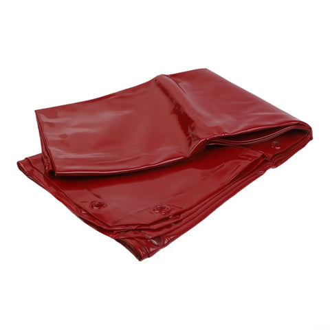 Heavy Duty Welding Curtain Screen 6 By 6 Feet Flame Resistant Vinyl Shield with UV Protection Level 6 Red Portable Industrial Barrier