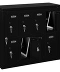 Heavy Duty Two Tier Eight Door Tablet Cell Phone Locker Featuring Rock Solid Keyed Compartments And Built In Hasps for convenient device storage.