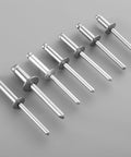 Heavy Duty Aluminum Blind Rivets 3/16 x 3/8 Inch 4.8 x 10mm Self Plugging Open End Pop Rivets for Metal, Indoor and Outdoor Use
