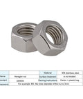 304 Stainless Steel Button Socket Head Cap Screw Set M2 To M6 Hex Socket Bolts Pro Grade Hardware Kit Rust Resistant Metric Nuts And Bolts Assortment For DIY Projects And Repairs hexagon nuts, M3 304 stainless steel