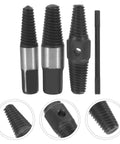 Heavy Duty Carbon Steel Broken Screw Extractor Kit That Slays Jammed Bolts For Faucets And Pipes, Simple To Operate Tool For Quick Pipe Fix Without Drilling, set of extractors