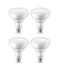 Flicker Free High Lumen Dimmable BR40 LED Bulb With Eye Comfort Tech, 2175 Lumens Daylight 5000K, 4-pack, E26 base