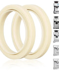 Two 54mm silicone steam rings for espresso machines; barista grade grouphead gasket replacement compatible with Breville and Sage models.