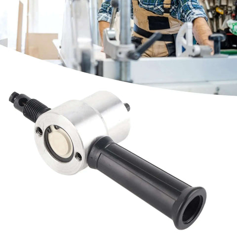 Pro Grade Double Head Metal Nibbler Cutter For Sheet Metal and Aluminum Construction with drill compatibility and wrench