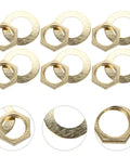 Quartz Clock Mechanism Parts Kit With Nuts And Washers, 20 Sets For DIY Clock Repair, Replacement Clock Movements, Easy Install For Quick Fixes, Includes Nut And Washer Hardware For Secure, Long Lasting Clock Repair brass washers and nuts