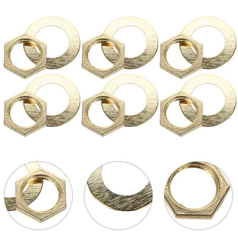 Quartz Clock Mechanism Parts Kit With Nuts And Washers, 20 Sets For DIY Clock Repair, Replacement Clock Movements, Easy Install For Quick Fixes, Includes Nut And Washer Hardware For Secure, Long Lasting Clock Repair brass washers and nuts