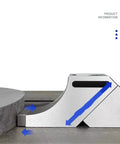 Premium Heavy Duty Side Clamp Vise For CNC Milling, detailed view showing unidirectional M8 design and movement arrows.