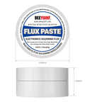 9570 Rosin Soldering Paste Flux No Clean For Electronics, Quick Bonding For SMDs And Through Hole Joints, 2.29oz Jar, product dimensions shown