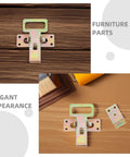 Beefy Iron Sofa Position Buckles for Heavy Duty Couch Connection on wooden surface with tools, universal fit hardware.