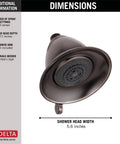 Three Spray Touch Clean Shower Head In Venetian Bronze RP34355RB Delivers An Intense Full Body Spray With Powerful Water Streams