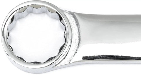 Close-up of 4 Piece XL GearBox 12 Point Double Box Ratcheting Wrench Add On Set SAE Pro Grade For Tough To Reach Fasteners