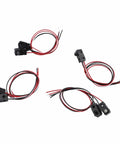 Through Beam Photoelectric Sensor Switch Kit With Infrared Beam Break Module 2 To 30 Cm Detection Range 5V DC NPN Output 2 Ms Snappy Response For Industrial Automation Security Systems And Robotic Counting, showing multiple sensors with cables.