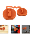 Universal EV Charging Port Cover Silicone Protector Waterproof Rain Shield For Electric Vehicles Tough As Nails Dustproof Outlet Seal Cap No Sweat Setup Season Safe Essentials - orange silicone EV cap with two openings.