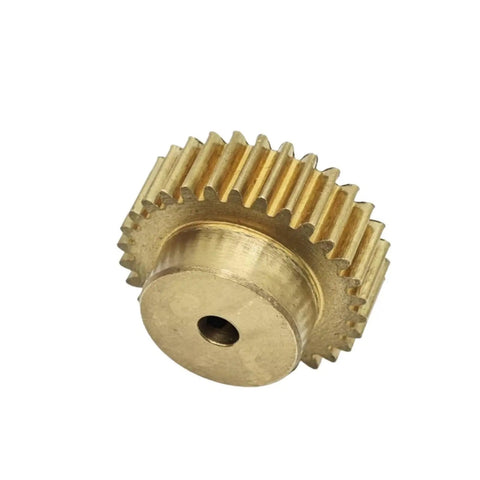 Brass Spur Gear 67 Teeth 0.7 Module Straight Teeth Pinion With 12.7mm Bore Mechanical Driver Cylindrical Gear Shaft Hardware