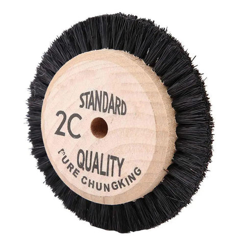 Built Like a Tank Heavy Duty Jewelry Polishing Buffing Wheel With Durable Bristle Hair Brush for Bench Grinder setup, 65-68 mm size.