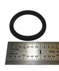 3/4 Inch NPS K Valve DIN Valve Neck Viton 214 O Ring Set, 10 Pieces, Oxygen Compatible FKM Viton O Rings, 90 Durometer shown with ruler