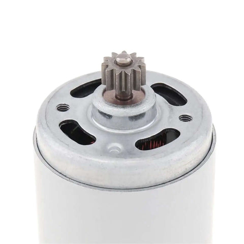 Close-up of RS550 DC Motor High Speed Micro Motor With 14.4V Power And 24500 RPM High Torque Gearbox for heavy-duty drills.