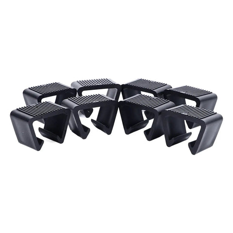 8Pcs Outdoor Patio Furniture Clips For Sofas And Sectionals, Rattan Wicker Chair Fasteners, 4.3cm No Slip Grip Clamps, black plastic connectors