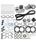 Complete Service Kit for Subaru 2 5 Liter Ej25 Ej253 Engine New Timing Belt Water Pump Gasket Set Keeps Your Engine Running Smooth for Impreza Legacy Outback Forester 2006 2012 Models High Quality Parts You Can Trust. engine gasket kit with timing belt, water pump, pulleys, and seals