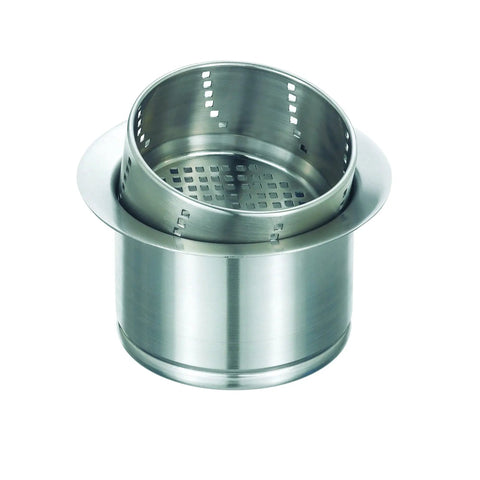 Stainless Steel 3-In-1 Kitchen Drain Flange With Removable Lid, Water-Holding Cap, And Built-In Sink Strainer For Garbage Disposals