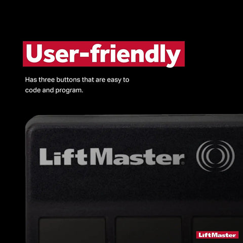 Two Pack 373LM Three Button Garage Door Remote Controls For Compatible Openers, Easy Setup And Fast Sync, LiftMaster branding
