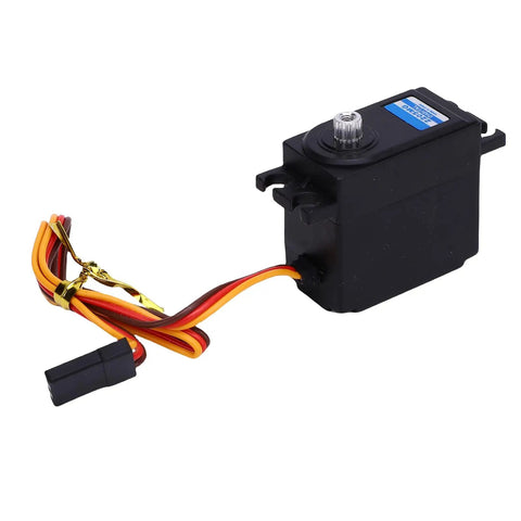 Heavy Duty 22G Digital RC Servo With Solid Metal Gears Brings Hella Smooth Steering Precision in compact design for 1/14 scale models.