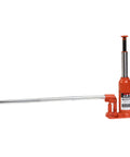 Heavy Duty 5 Ton Hydraulic Bottle Jack With Handle for auto repairs, 15 1/2 lift range, sturdy steel construction.