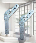 Concealed Hinge Recliner Gear Adjustment Hardware for folding sofa beds and lounge chairs with multi-angle adjustment system