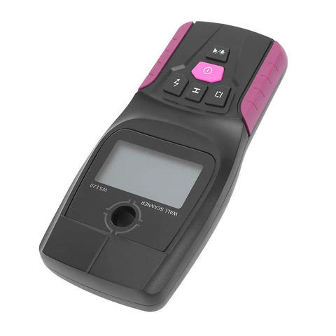 FTVOGUE Stud Finder Wall Scanner, 5 in 1 Electronic Scanner with LCD Display, Audio Alarm, top view with buttons and screen.