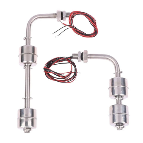 Heavy Duty Stainless Steel Double Ball Float Switch Water Level Sensor For Tanks And Pools 300mm Long 220V AC Switching
