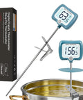 Digital Candy Thermometer With 10 Inch Long Probe And Pot Clip, Rotating Big Display For Candy Making, Instant Read
