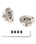 Six Pack 14Mm Rigid Shaft Couplers Kit With Metal Bearing Fittings Guide Coupler Motor Connector DIY Model Accessory Includes Allen Wrench And Locking Screws For Precise Durable Machinery Builds, 45# steel flange couplers