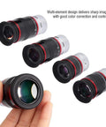 Ultra Wide Angle Long Eye Relief Eyepiece Kit For Telescopes 1.25 Inch 68 Degree Field Of View Four Piece Set 6mm 9mm 15mm 20mm