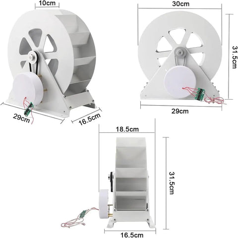 Outdoor River Turbine Generator 50W To 100W, Low Speed Axial Flow Water Turbine For Off Grid Power, side view with dimensions.