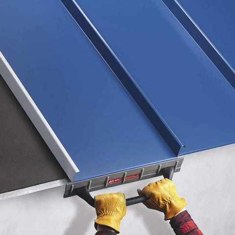 18 Inch USA Made Drip Edge Folding Tool For Standing Seam Roofing Panels Built To Last With High Leverage Two Post Handle