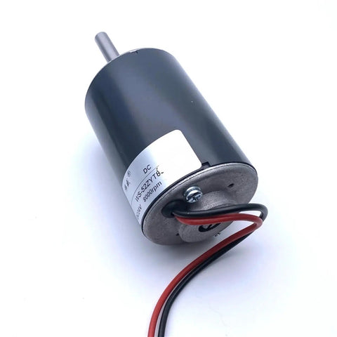Top Gonna Get This High Speed Mute Permanent Magnet DC Motor For 12V Or 24V With 52MM Frame And 8MM Shaft