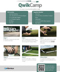 Installation guide for RV Sewer Connection Kit with slip fit coupling adapter for 3-inch PVC pipe in camper setup.