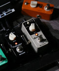 Analog Flanger Pedal With Filter Mode And Oscillator Effects, Ultra Compact Metal Stompbox, E Lady Flanger on pedalboard