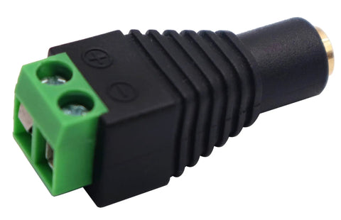 Dead Simple Three Point Five Millimeter To Two Pin Screw Terminal Audio Adapter Solderless Converter Plug for headphones and mic, durable design.