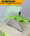 Pro 110V Gem Faceting Machine 5-in-1 Bench Grinder with clear saw blade guard for eye protection and safety.