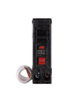 Front view of Pack of 1 THQL1120GFTP 20A GFCI Single-Pole Plug-In Circuit Breaker for Load Centers with pigtail, 120/240V, 10 kAIC, self-test