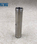 Win-Win backup seal sleeve for waterjet pump; hollow stainless steel cylinder with side hole